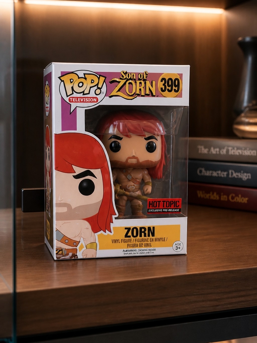 Funko Zorn Vinyl Figure with Red Hair and Brown Outfit
